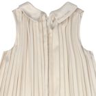 Younger Girls Gold Pleated Dress, 2, hi-res