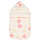 Baby Girls Ivory & Beige Hearts Nest, 1, hi-res