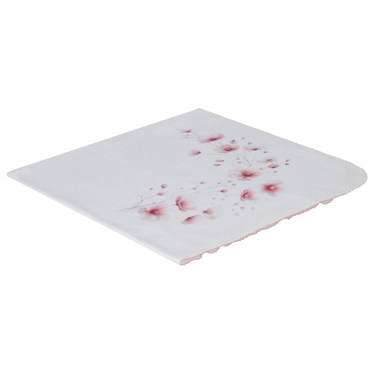 Baby Girls White & Pink Floral Babygrow Set, 1, hi-res image number null