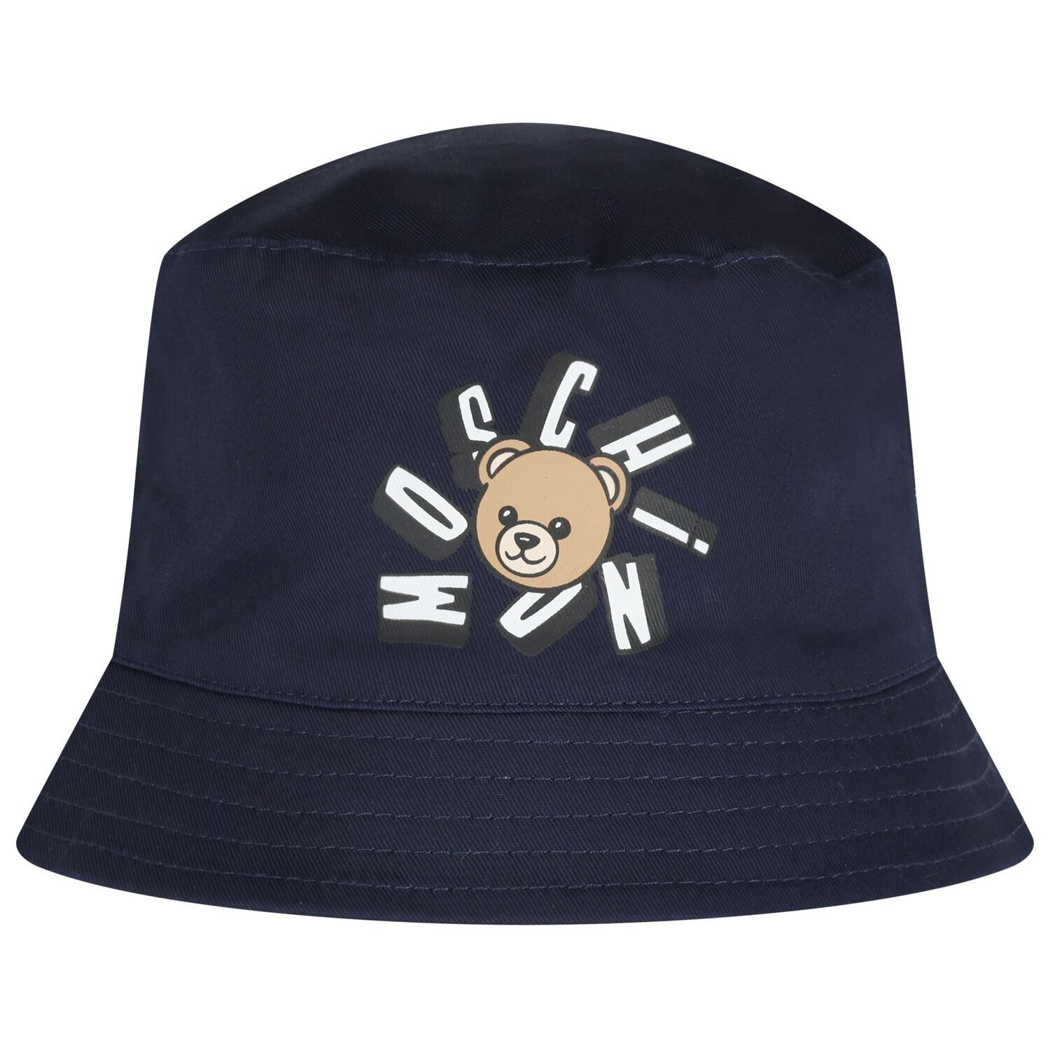 Navy Blue Teddy Bear Logo Baby Hat, 2, hi-res