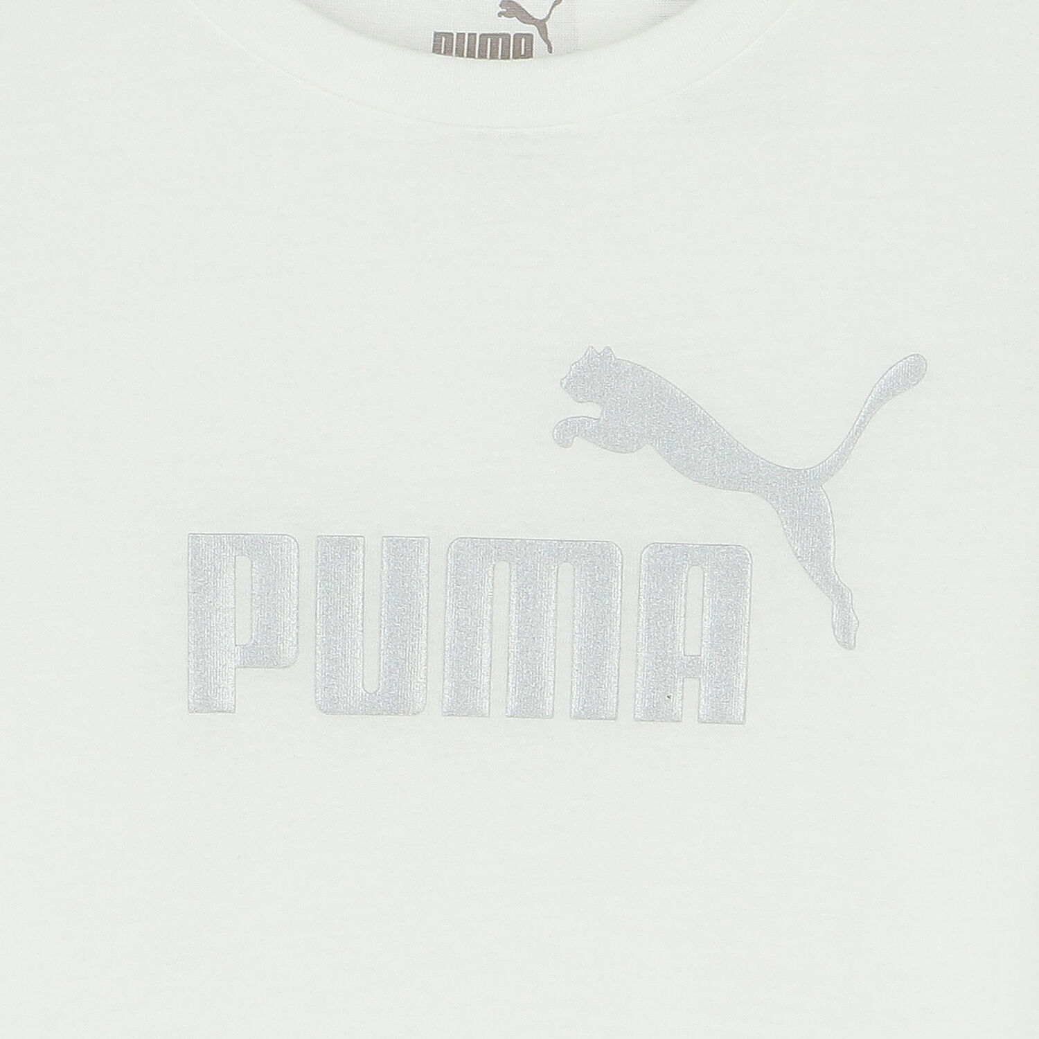 Girls White Logo T-Shirt, 1, hi-res