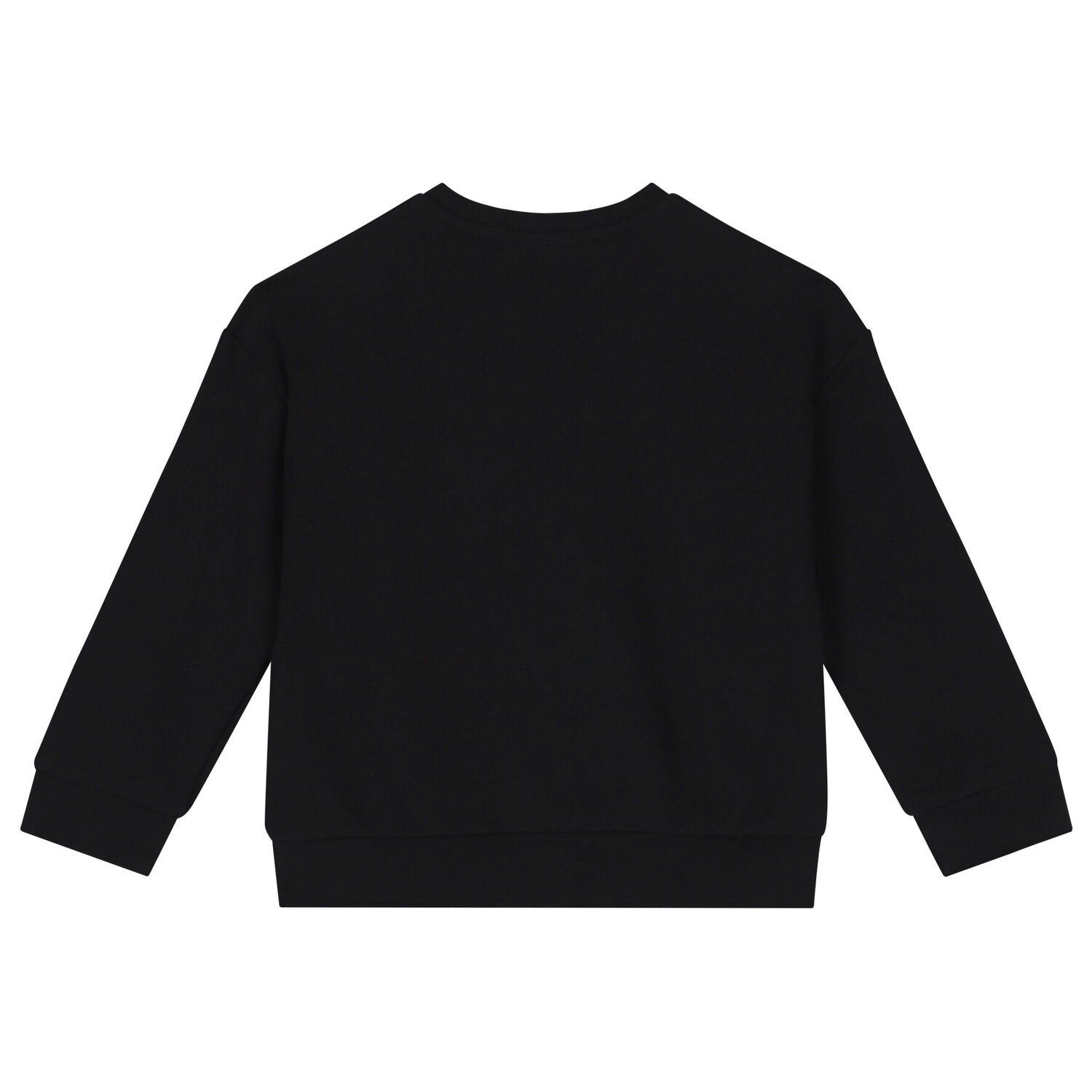 Girls Black Logo Sweatshirt, 1, hi-res