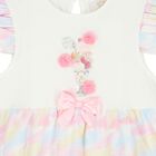 Girls Ivory, Pink, Yellow & Blue Ice Cream Dress, 1, hi-res