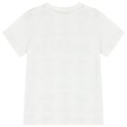 Boys White Logo T-Shirt, 1, hi-res