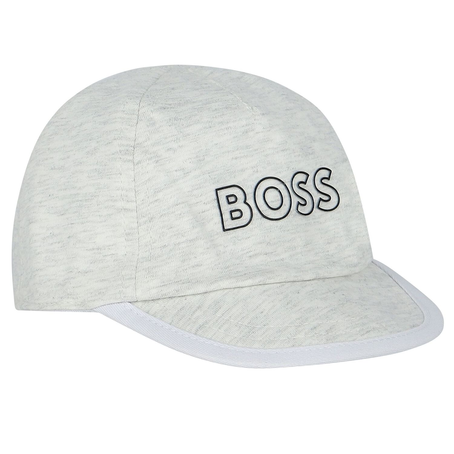 Baby Boys White Reversible Logo Cap, 1, hi-res