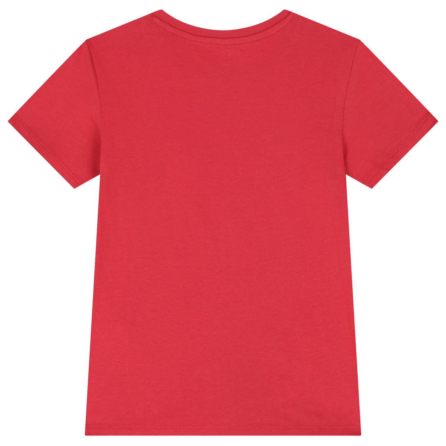 Boys Red Logo T-Shirt, 2, hi-res