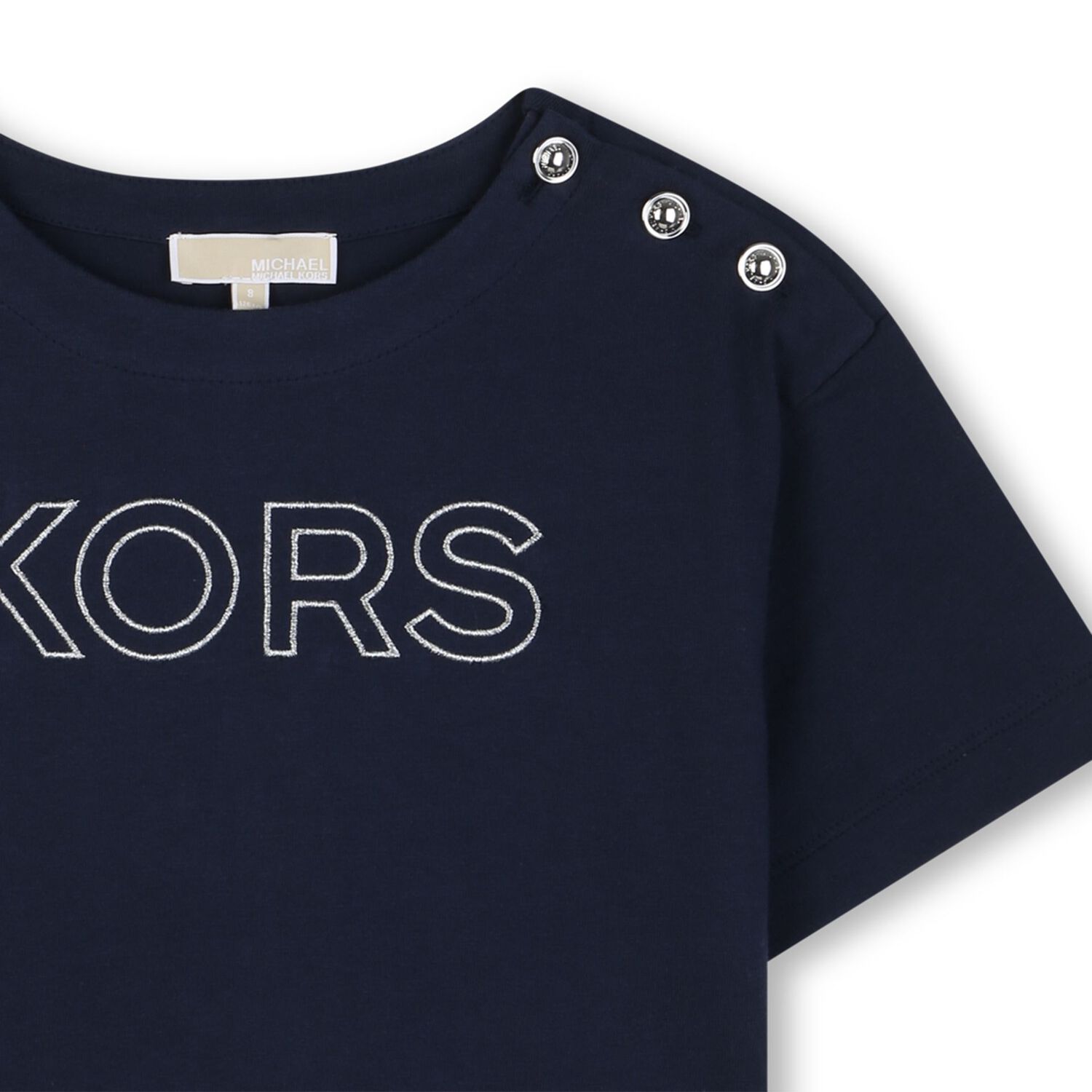 Girls Navy Blue Logo T-Shirt, 2, hi-res