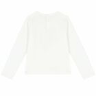 Girls Ivory Squirrel Long Sleeve Top , 1, hi-res