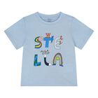 Younger Boys Blue Logo T-Shirt, 1, hi-res