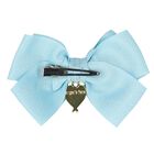 Girls Blue Bow Hairclip, 3, hi-res
