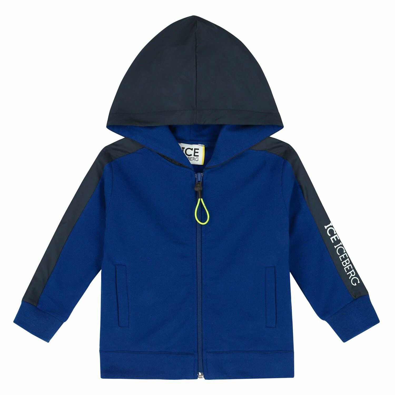 Younger Boys Blue Hooded Top, 1, hi-res image number null