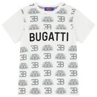 Boys White Logo T-Shirt, 1, hi-res