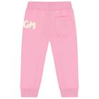 Younger Girls Pink Logo Tracksuit, 1, hi-res