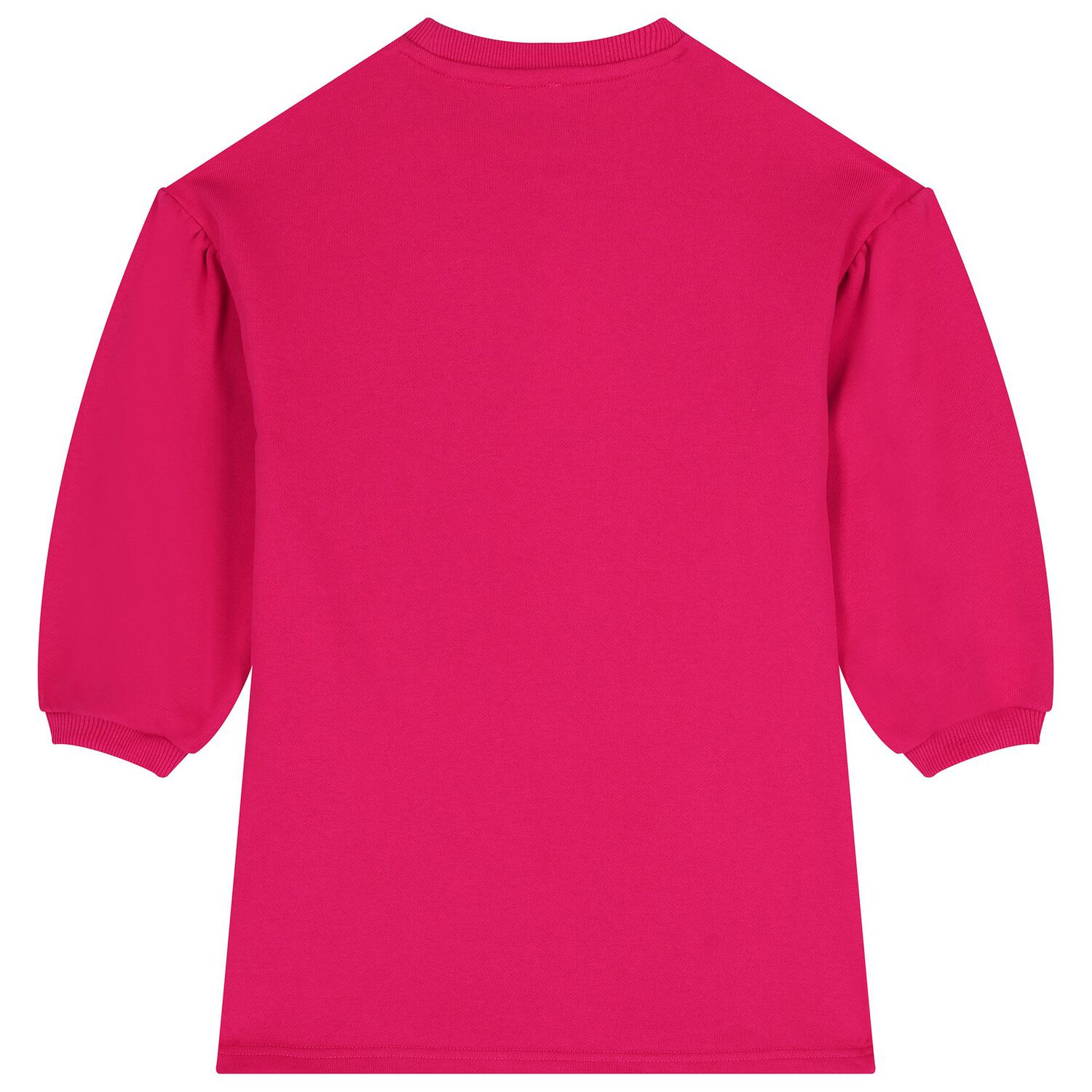 فستان سويت شيرت بشعار زهرة وردي للبنات, 1, hi-res