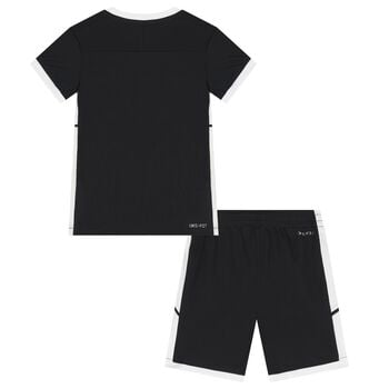Boys Black Logo Dri-Fit Shorts Set