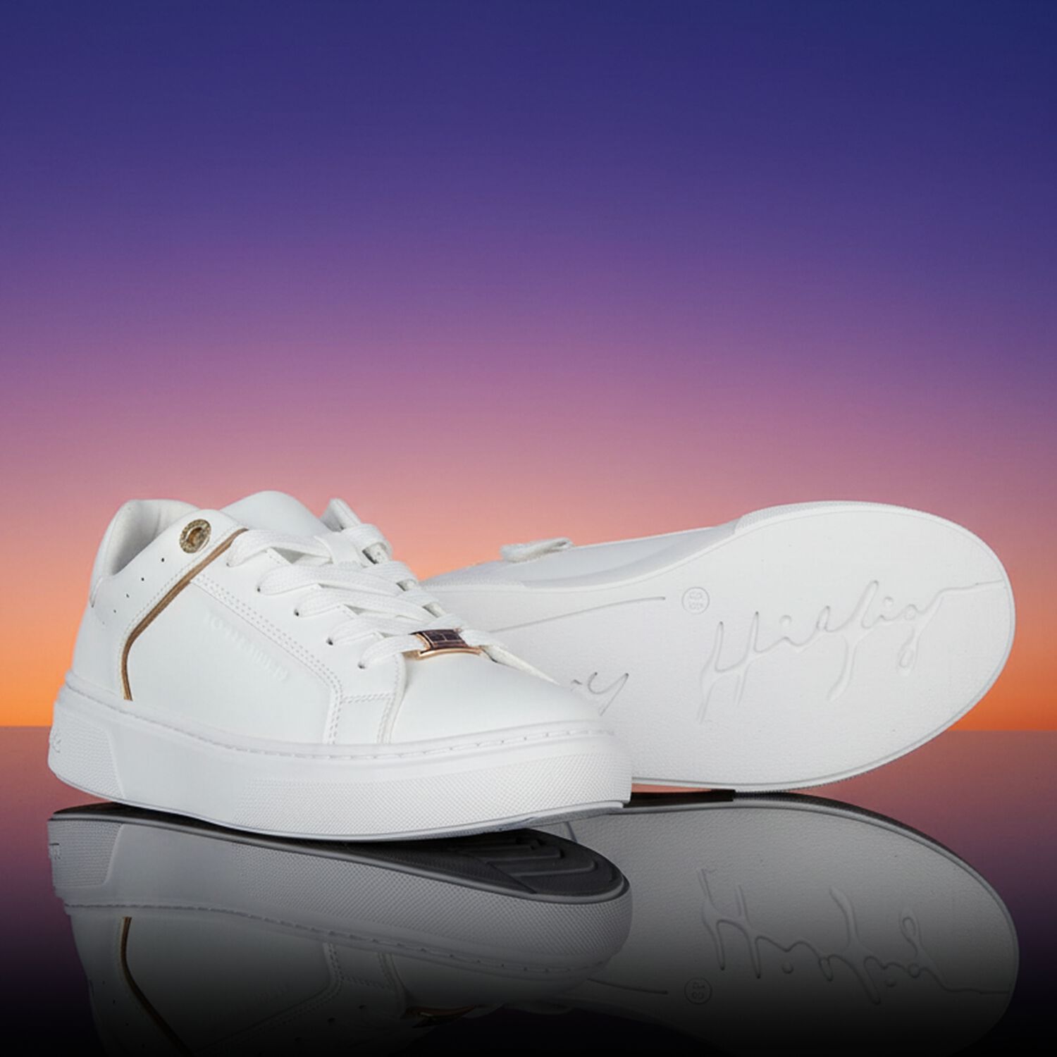 White Logo Trainers, 1, hi-res
