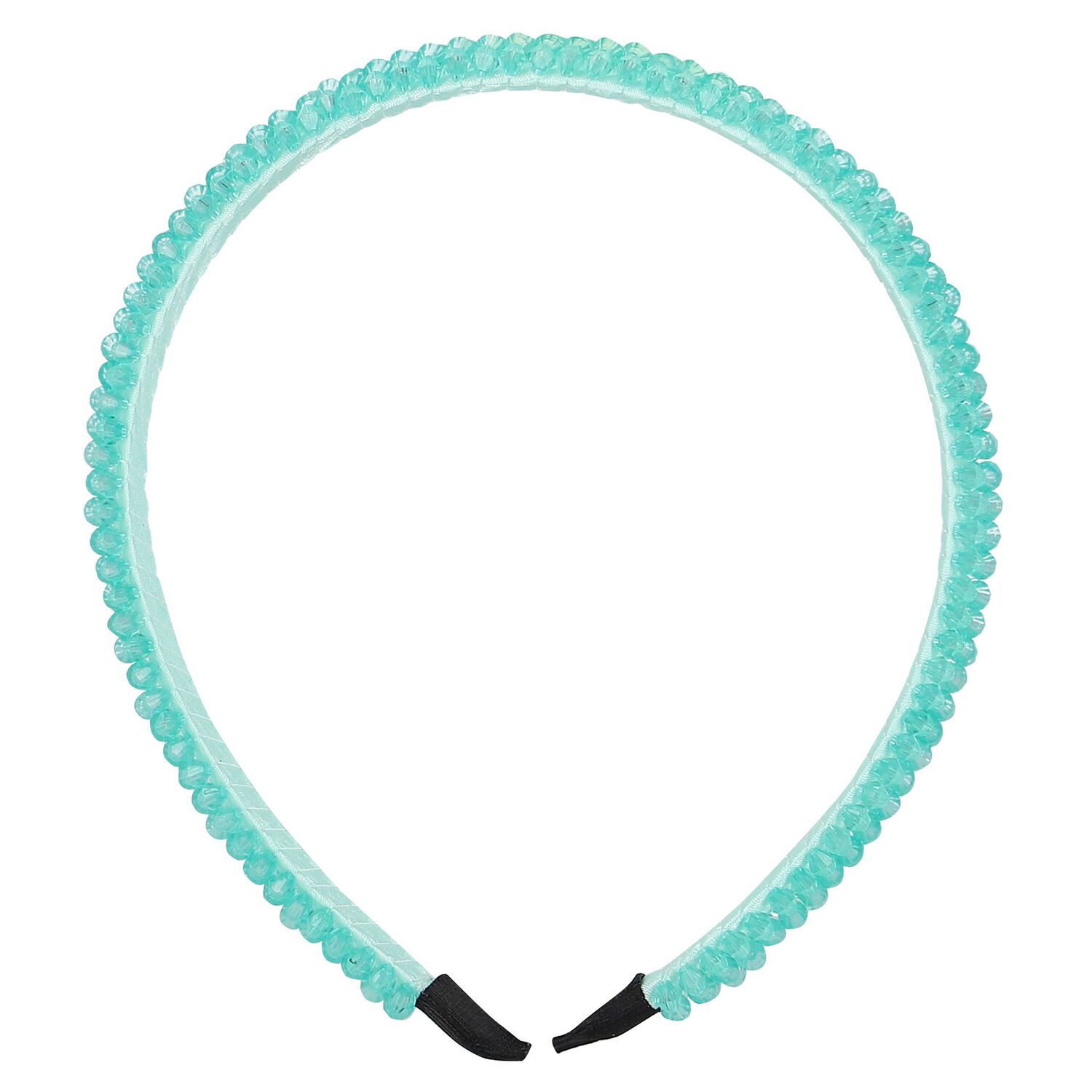 طوق شعر للبنات مطرز باللون الأزرق , 2, hi-res image number null