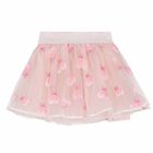 Younger Girls Pink Embroidered Skirt, 1, hi-res