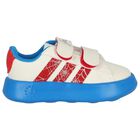 Boys Boys Ivory & Blue Marvel Grand Court Trainers, 1, hi-res
