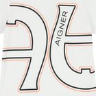 تيشيرت اولاد بالشعار باللون  الابيض , 1, hi-res