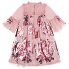 Girls Pink Tulle Floral Kristi Dress, 2, hi-res