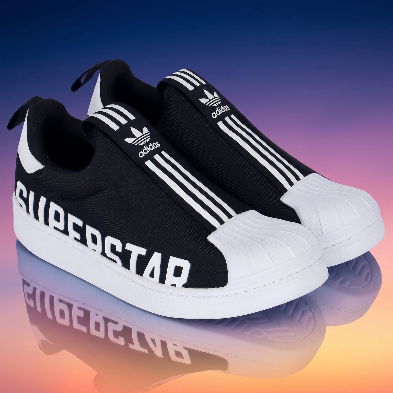 Black Superstar 360 Trainers, 1, hi-res