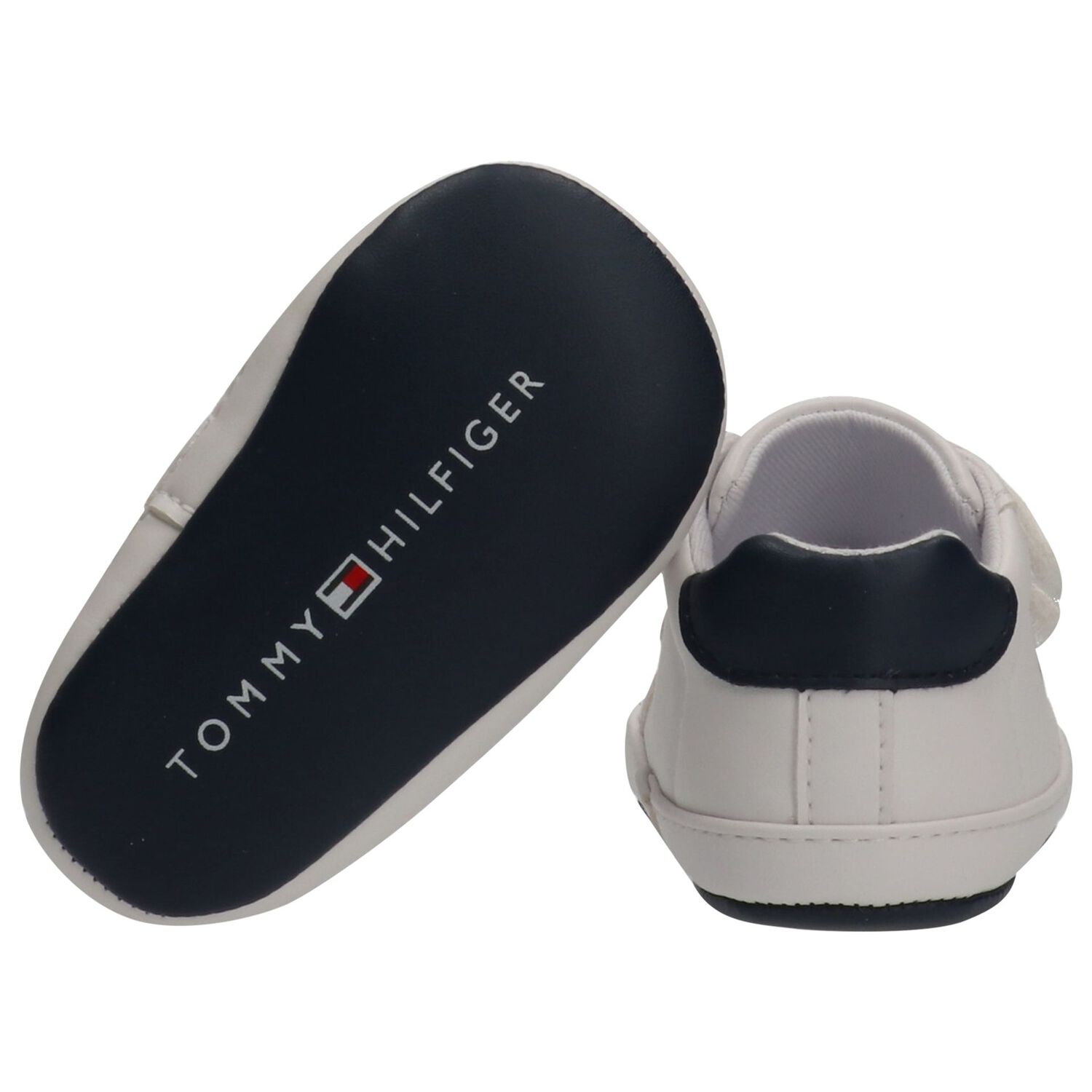 Baby Boys White Logo Pre Walker Shoes, 1, hi-res