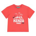 Younger Boys Red Mountain Logo T-Shirt, 1, hi-res