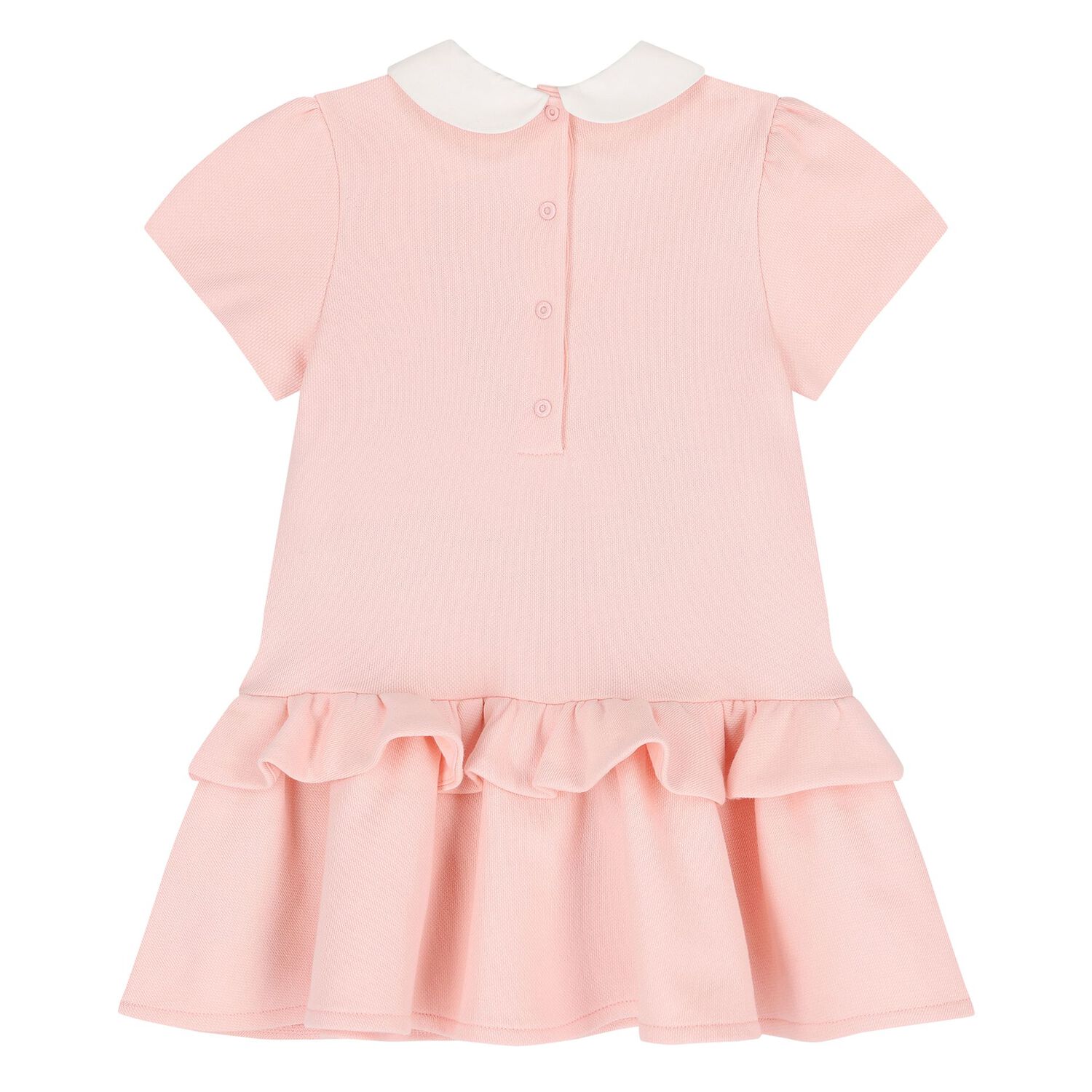 Younger Girls Pink Logo Dress, 1, hi-res