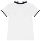 تيشيرت بولو باللون أبيض بطبعة دب تيدي للأولاد, 1, hi-res