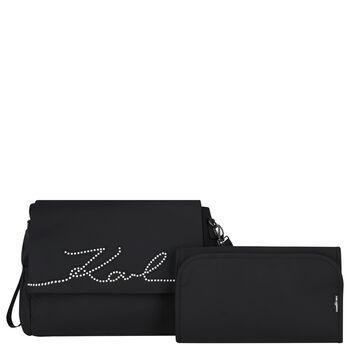 Black Logo Changing Bag ( 37cm )