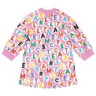 فستان بنات بالشعار  باللون الوردي , 1, hi-res