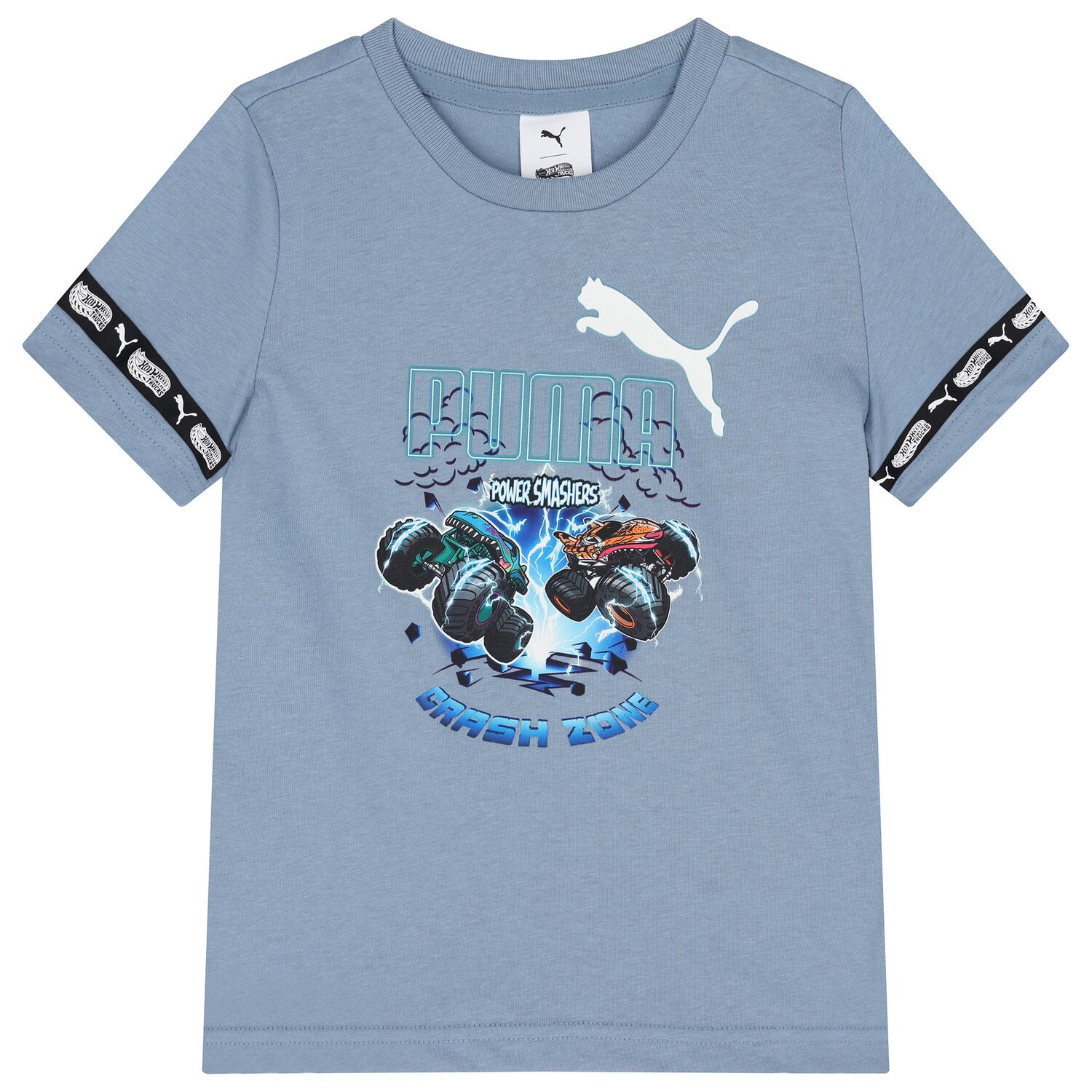 تي شيرت هوت ويلز أزرق للأولاد برسومات جرافيكية, 3, hi-res