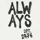 تيشيرت باكمام مطبع باللون الابيض للبنات, 1, hi-res