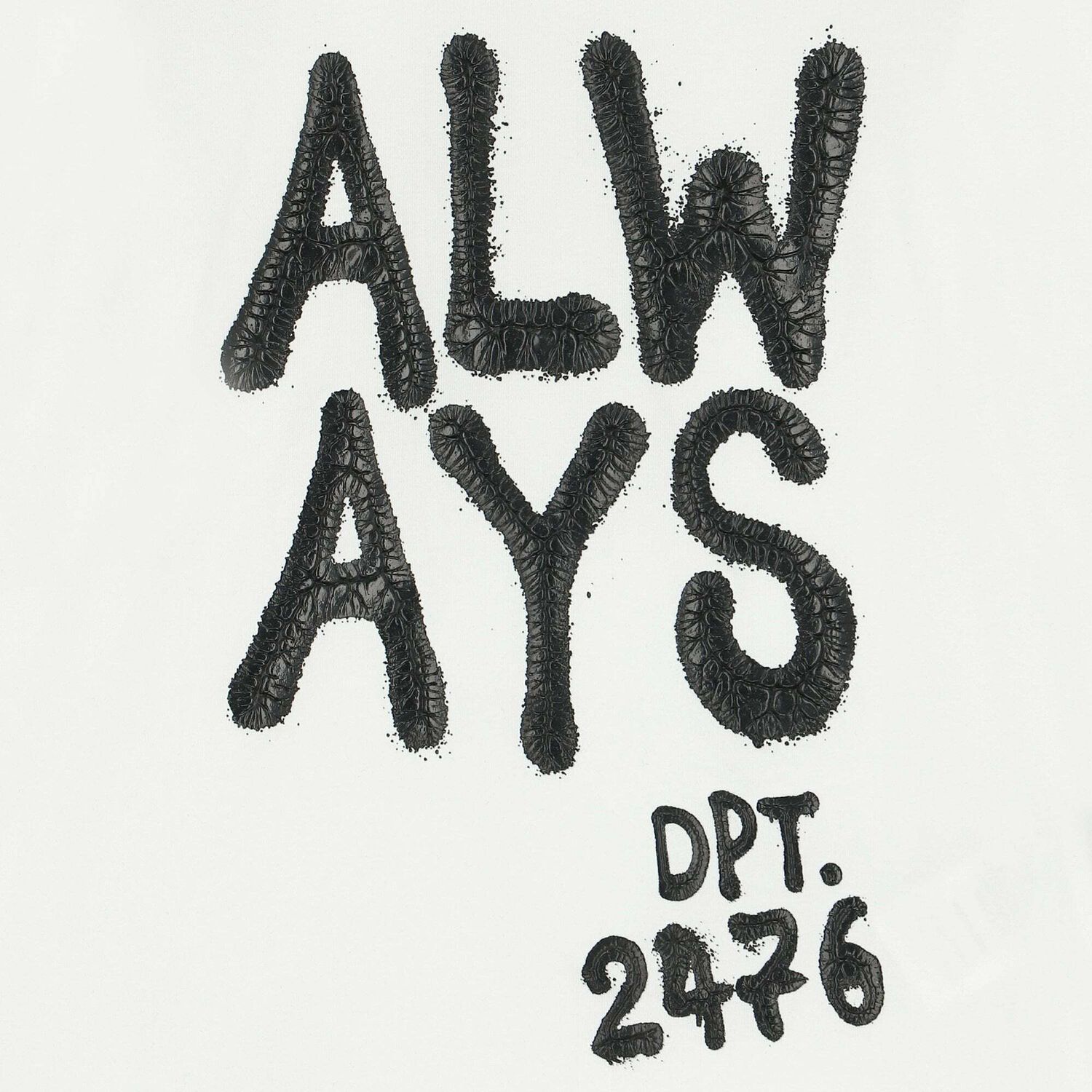 تيشيرت باكمام مطبع باللون الابيض للبنات, 1, hi-res image number null