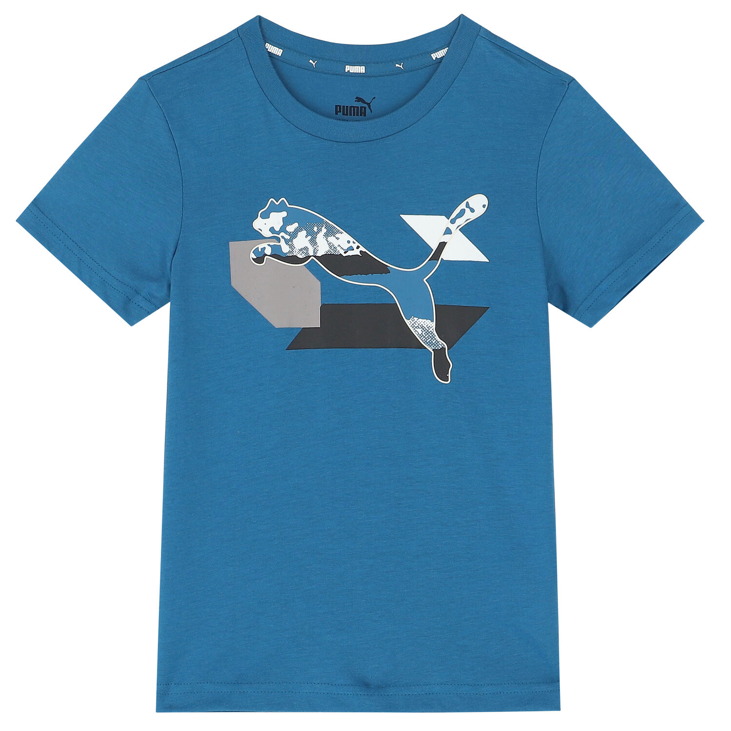 Boys Blue Logo T-Shirt, 1, hi-res