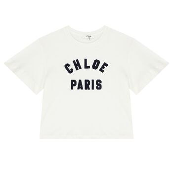 Girls Ivory Logo T-Shirt