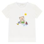 طقم سباحة للأولاد الصغار على شكل دب باللون الأبيض والأزرق والبني, 3, hi-res