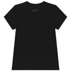 تيشيرت بالشعار باللون الاسود, 2, hi-res