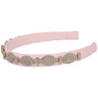 طوق شعر بنات مطرز باللون الوردي, 1, hi-res