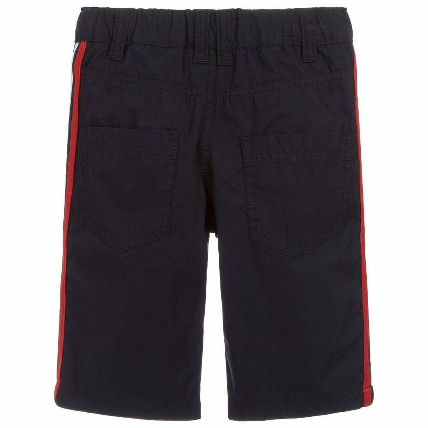 Boys Navy Logo Shorts, 1, hi-res