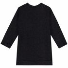 فستان بالشعار باللون الاسود, 2, hi-res