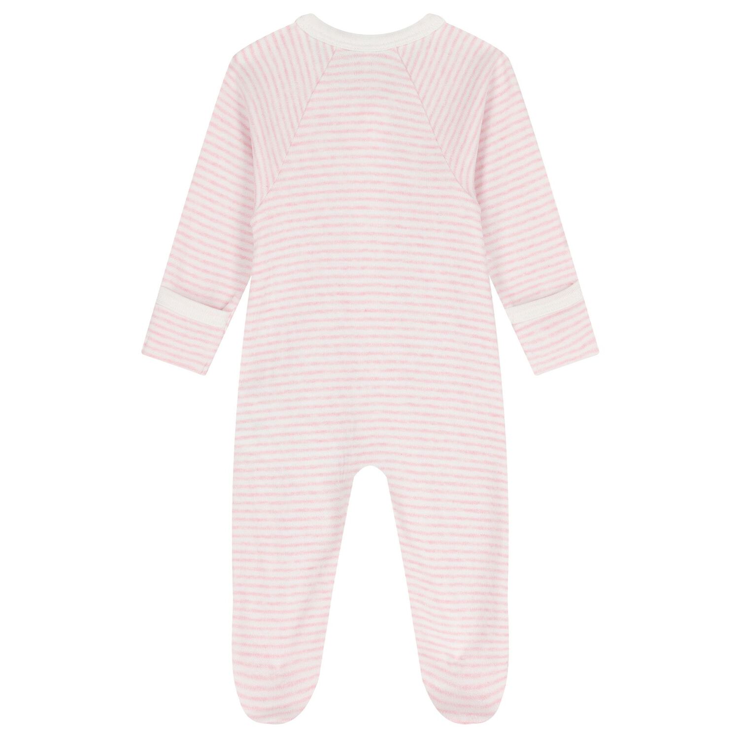 Baby Girls White & Pink Babygrows ( 4 Pack ), 2, hi-res image number null