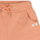 Girls Mini Me Orange Logo Shorts, 2, hi-res