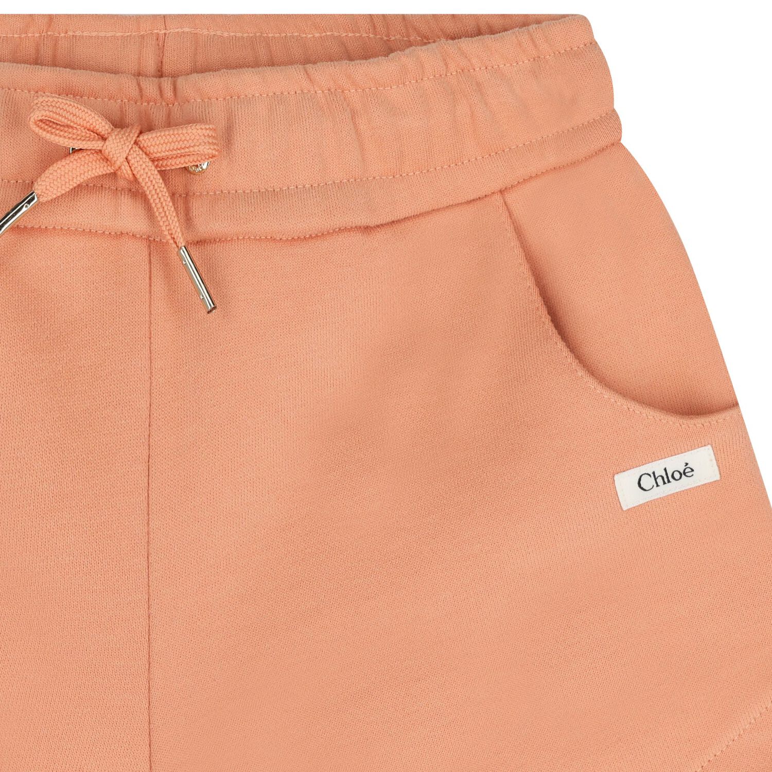 Girls Mini Me Orange Logo Shorts, 2, hi-res