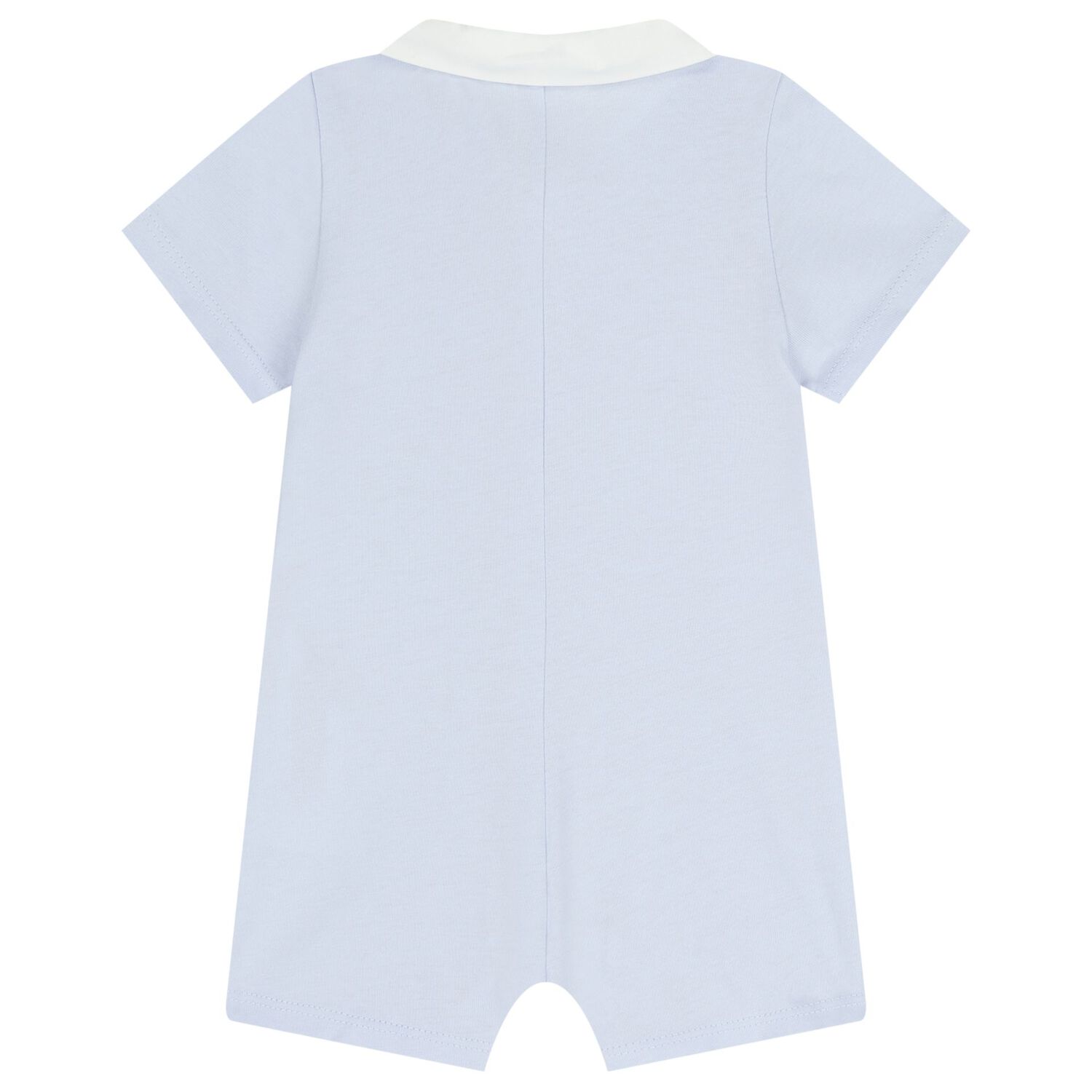 Baby Boys Blue Logo Romper Set, 1, hi-res