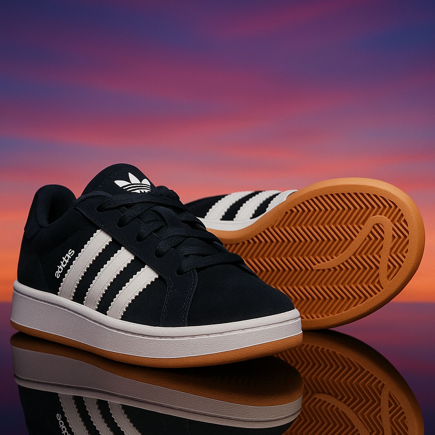 حذاء رياضي كامبوس 00 اس باللون الأسود, 1, hi-res