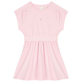 Girls Pink Logo Dress