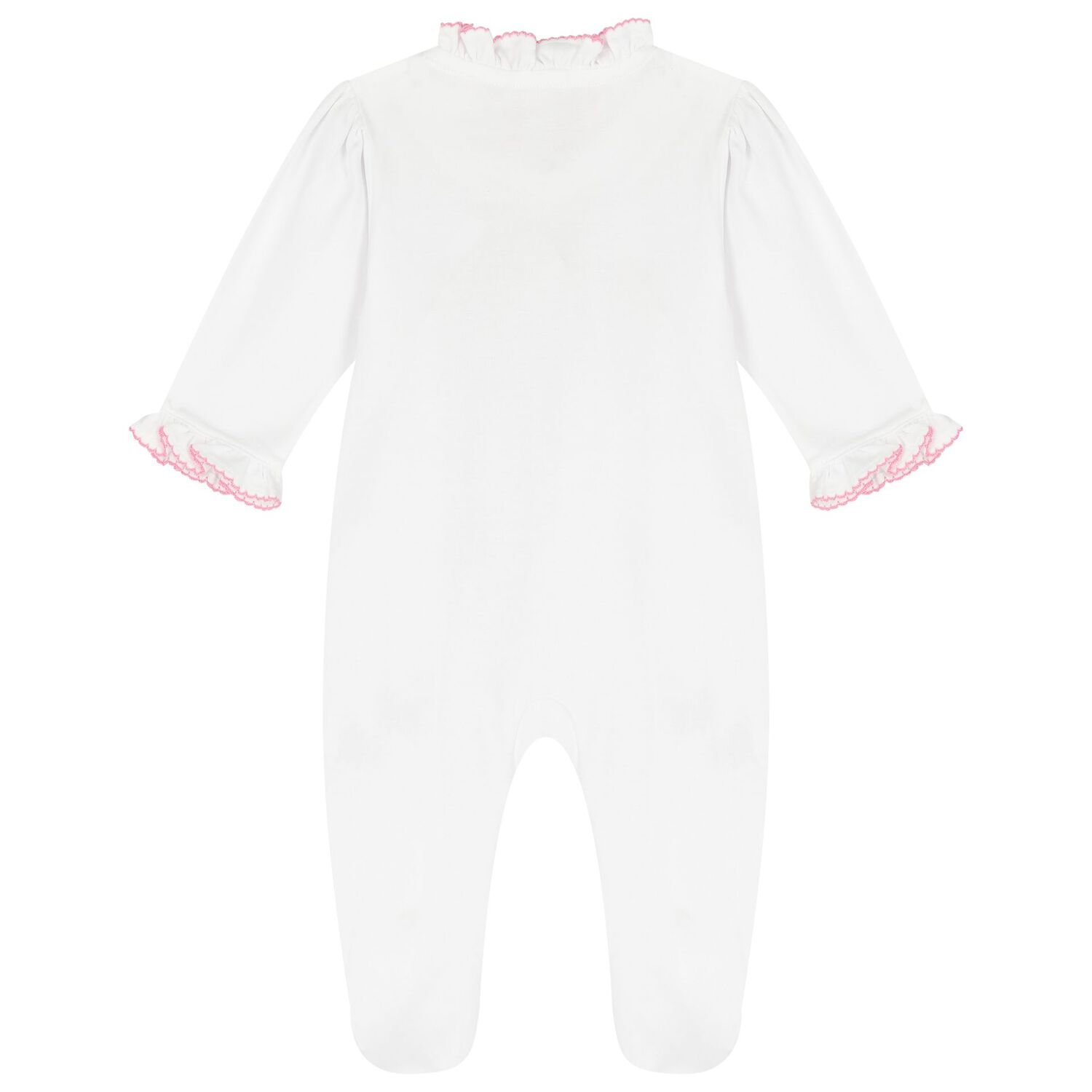  أفرول بنات بطبعة الزهور باللون الأبيض والوردي للأطفال, 1, hi-res image number null