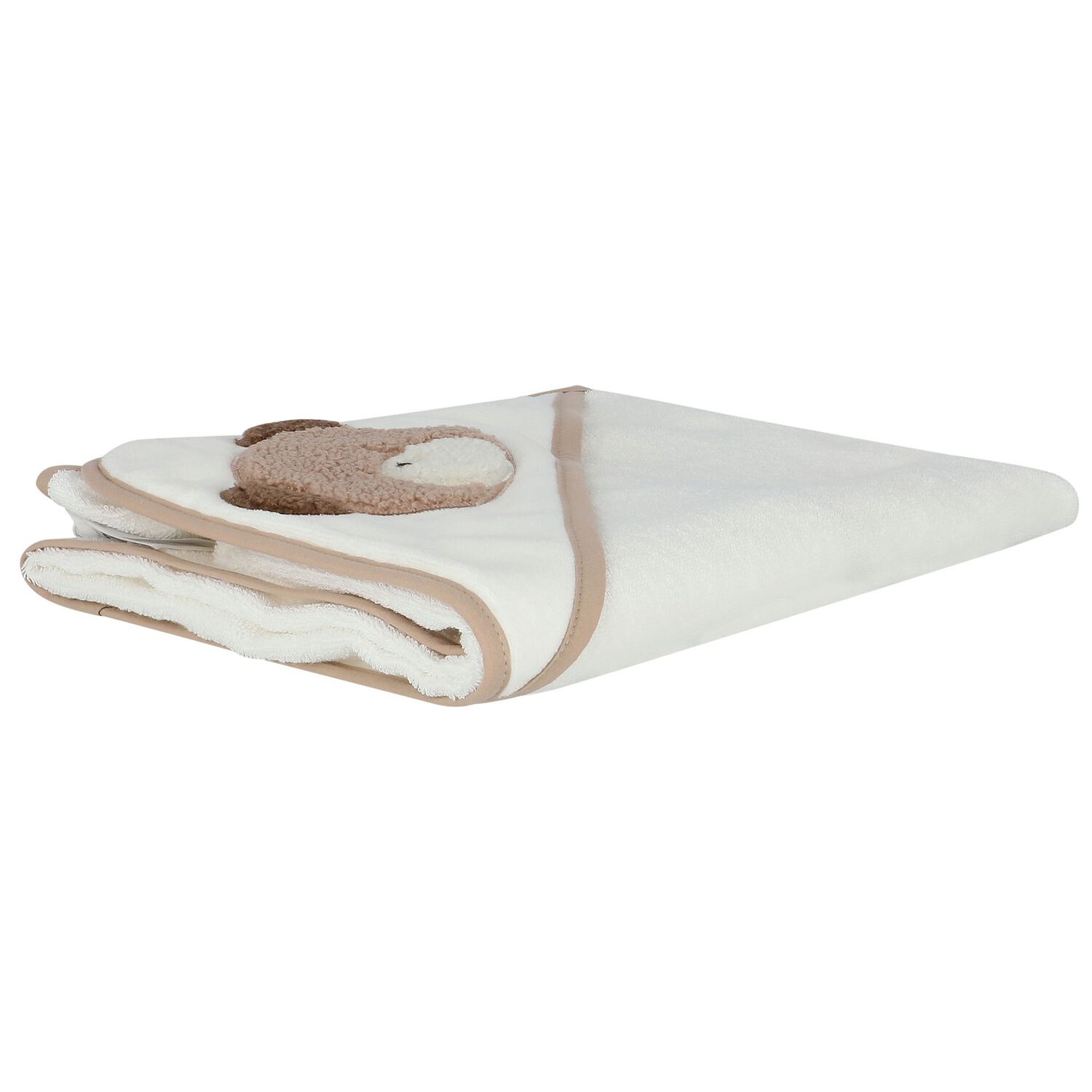 منشفة بطبعة تيدي باللون العاجي والبيج, 1, hi-res